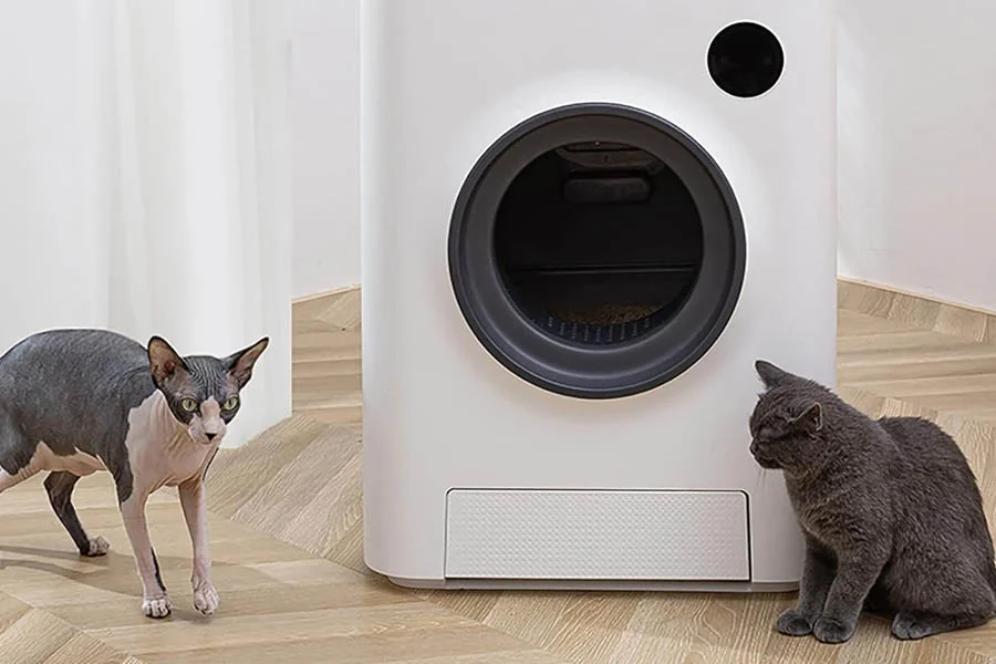 semi automatic cat litter box